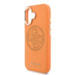 Guess PU Perforated 4G Logo MagSafe Orange iPhone 17 Tok