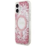 Guess Resin Bottom Glitter MagSafe Pink iPhone 17 Tok