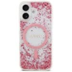 Guess Resin Bottom Glitter MagSafe Pink iPhone 17 Tok