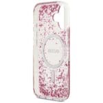 Guess Resin Bottom Glitter MagSafe Pink iPhone 17 Tok