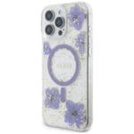 Guess Resin Flowers MagSafe Purple iPhone 16 Pro Tok