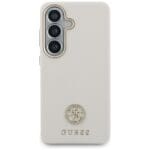 Guess Rhinestone Round Logo MagSafe Beige Samsung Galaxy S26 Tok