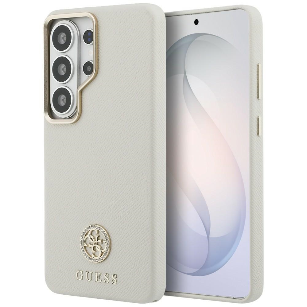 Guess Rhinestone Round Logo MagSafe Beige Samsung Galaxy S26 Ultra Tok