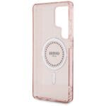 Guess Rhinestones Printed Classic Logo MagSafe Pink Samsung Galaxy S25 Ultra Tok