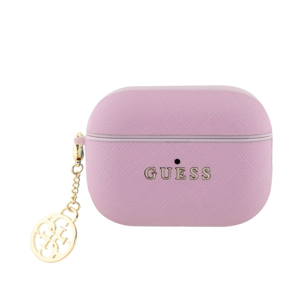 Guess Saffiano 4G Charm Pink AirPods Pro 2 Tok