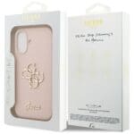 Guess Silicone Big 4G Script Pink iPhone 17 Tok