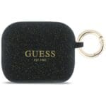 Guess Silicone Glitter Ring Black AirPods Pro Tok