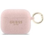 Guess Silicone Glitter Ring Pink AirPods Pro Tok