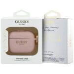 Guess Silicone Glitter Ring Pink AirPods Pro Tok