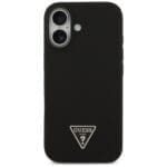 Guess Silicone Triangle Logo MagSafe Black iPhone 17 Tok
