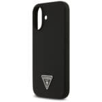 Guess Silicone Triangle Logo MagSafe Black iPhone 17 Tok