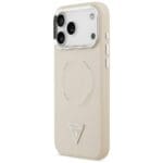 Guess Triangle Logo MagSafe Beige iPhone 17 Pro Tok