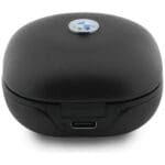 Headphones Bluetooth TWS BMW Leather Metal Logo ENC Black