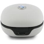 Headphones Bluetooth TWS BMW Leather Metal Logo ENC taupe