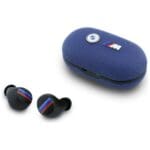 Headphones Bluetooth TWS BMW Metal Logo ENC Blue