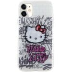 Hello Kitty HKHCN61HDGPHT White Hardcase IML Kitty On Bricks Graffiti iPhone 11/XR Tok
