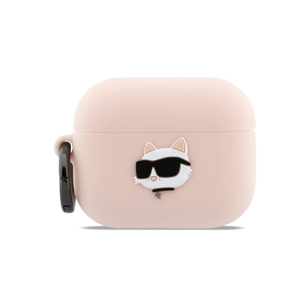Karl Lagerfeld 3D Logo NFT Choupette Head Silicone Pink AirPods Pro Tok