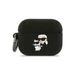 Karl Lagerfeld 3D Logo NFT Karl and Choupette Silicone Black AirPods Pro Tok