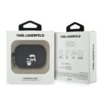 Karl Lagerfeld 3D Logo NFT Karl and Choupette Silicone Black AirPods Pro Tok