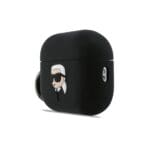 Karl Lagerfeld 3D Logo NFT Karl Head Silicone Black AirPods Pro Tok