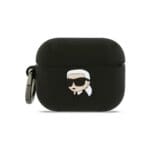 Karl Lagerfeld 3D Logo NFT Karl Head Silicone Black AirPods Pro Tok