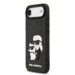 Karl Lagerfeld 3D Rubber Karl and Choupette Black iPhone 17 Air Tok