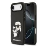 Karl Lagerfeld 3D Rubber Karl and Choupette Black iPhone 17 Air Tok