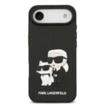 Karl Lagerfeld 3D Rubber Karl and Choupette Black iPhone 17 Air Tok