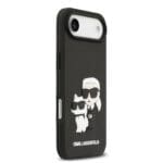 Karl Lagerfeld 3D Rubber Karl and Choupette Black iPhone 17 Air Tok