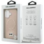 Karl Lagerfeld Choupette Pin MagSafe Pink iPhone 17 Tok