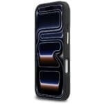 Karl Lagerfeld Croco KL Script Logo MagSafe Black iPhone 17 Pro Tok