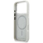 Karl Lagerfeld Croco KL Script Logo MagSafe Silver iPhone 17 Pro Tok