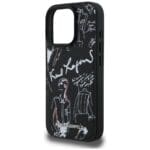 Karl Lagerfeld Grained Pattern & Logo MagSafe Black iPhone 16 Pro Tok