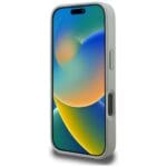 Karl Lagerfeld Grained Pattern & Logo MagSafe Grey iPhone 16 Pro Tok