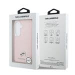 Karl Lagerfeld Grained PU Leather K&CH Heads Magnetic Pink Samsung Galaxy S26 Tok