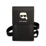 Karl Lagerfeld Handbag KLWBSAKHPK Black Metal Karl Head