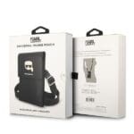 Karl Lagerfeld Handbag KLWBSAKHPK Black Metal Karl Head