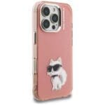 Karl Lagerfeld IML Aquarelle Choupette & Logo Pink iPhone 16 Pro Max Tok