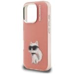 Karl Lagerfeld IML Aquarelle Choupette & Logo Pink iPhone 16 Pro Max Tok