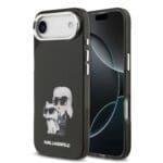 Karl Lagerfeld IML Aquarelle Karl and Choupette Black iPhone 17 Air Tok