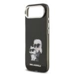 Karl Lagerfeld IML Aquarelle Karl and Choupette Black iPhone 17 Air Tok