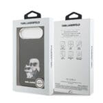 Karl Lagerfeld IML Aquarelle Karl and Choupette Black iPhone 17 Air Tok
