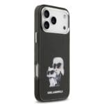 Karl Lagerfeld IML Aquarelle Karl and Choupette Black iPhone 17 Pro Tok