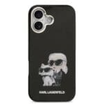 Karl Lagerfeld IML Aquarelle Karl and Choupette Black iPhone 17 Tok