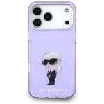 Karl Lagerfeld IML Aquarelle Karl & Choupette & Logo MagSafe Purple iPhone 17 Pro Max Tok