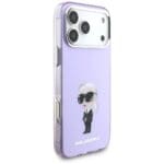 Karl Lagerfeld IML Aquarelle Karl & Choupette & Logo MagSafe Purple iPhone 17 Pro Max Tok