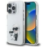 Karl Lagerfeld IML Aquarelle Karl & Choupette & Logo White iPhone 16 Pro Max Tok