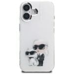 Karl Lagerfeld IML Aquarelle Karl & Choupette & Logo White iPhone 16 Tok
