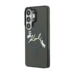 Karl Lagerfeld IML Choupette Karl Script Logo Magnetic Black Samsung Galaxy S26 Ultra Tok