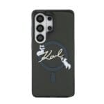 Karl Lagerfeld IML Choupette Karl Script Logo Magnetic Black Samsung Galaxy S26 Ultra Tok